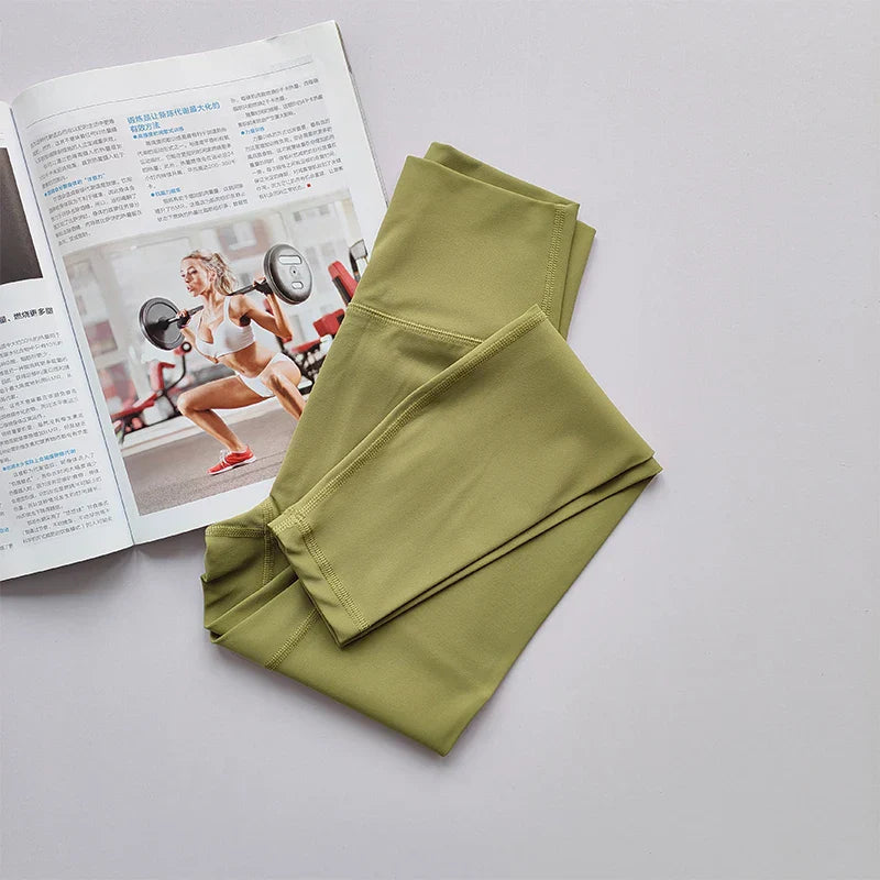 High Waist Hip Lift Yoga Legging - Aria-Green-S-The Livary