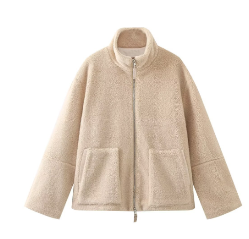 Comfy Teddy Coat - Mila-Light brown-S-The Livary