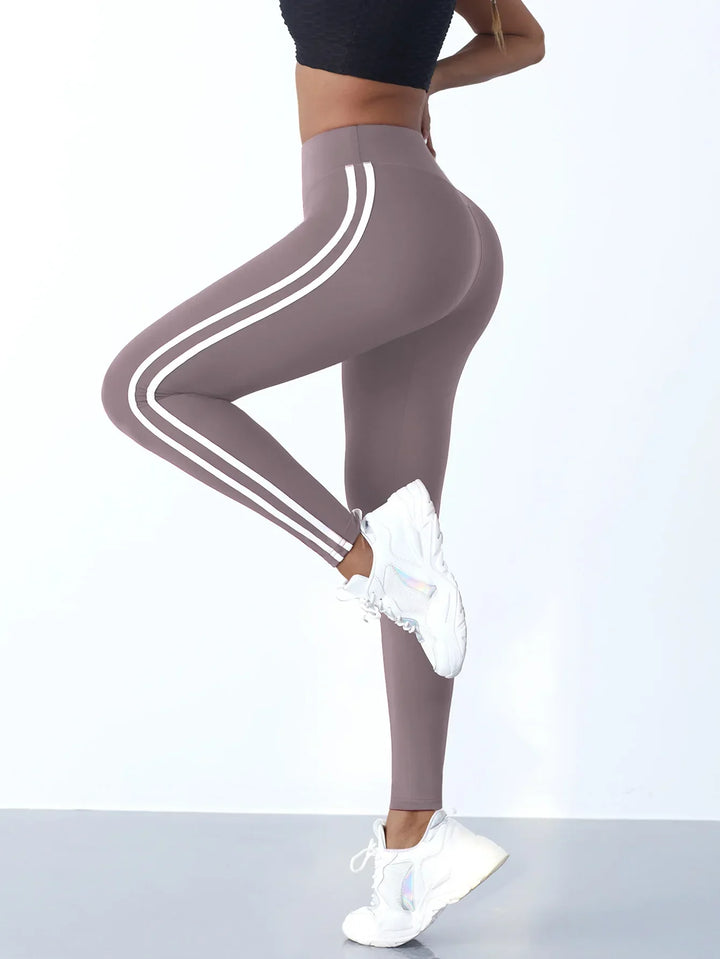 High Waist Yoga Legging - Mila-Grey White-S-The Livary