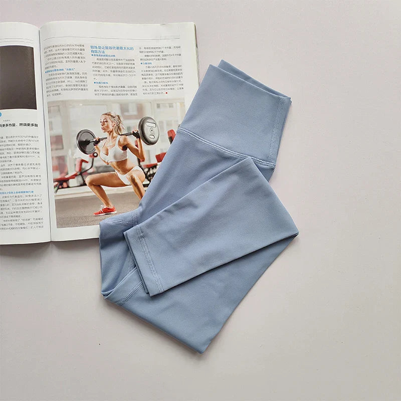 High Waist Hip Lift Yoga Legging - Aria-Blue-S-The Livary