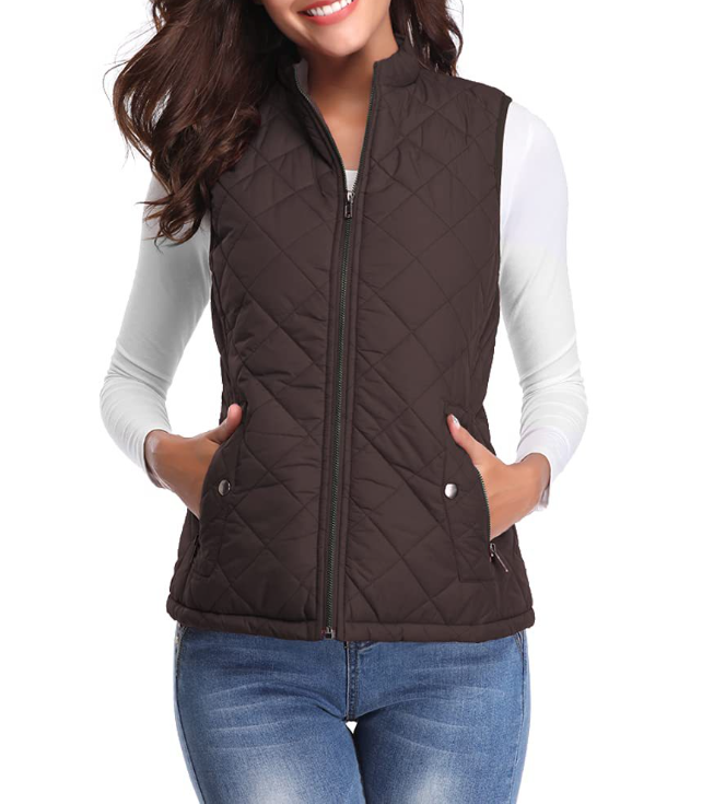 Lightly Padded Stylish Women's Bodywarmer - Lara-Brown-S-The Livary