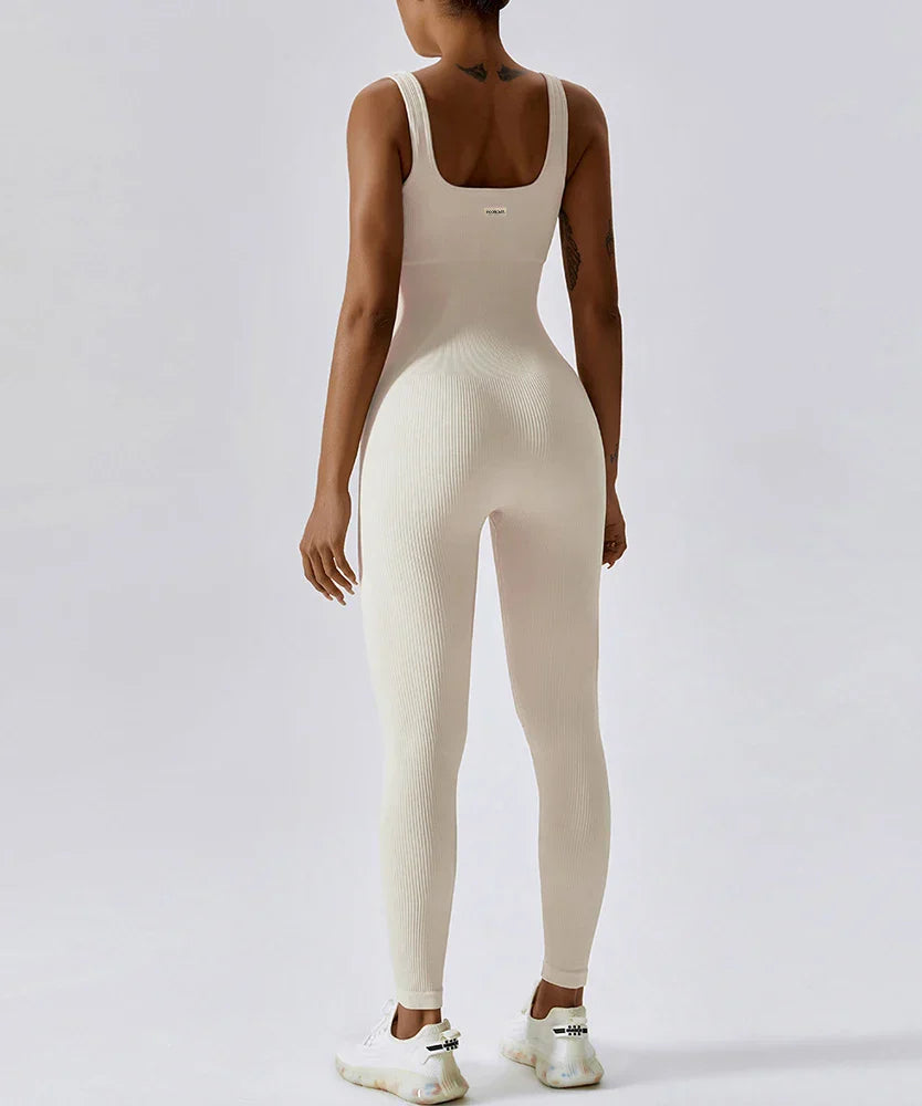 All-Season Women's Fitness Jumpsuit - Nova-Grey-S-The Livary
