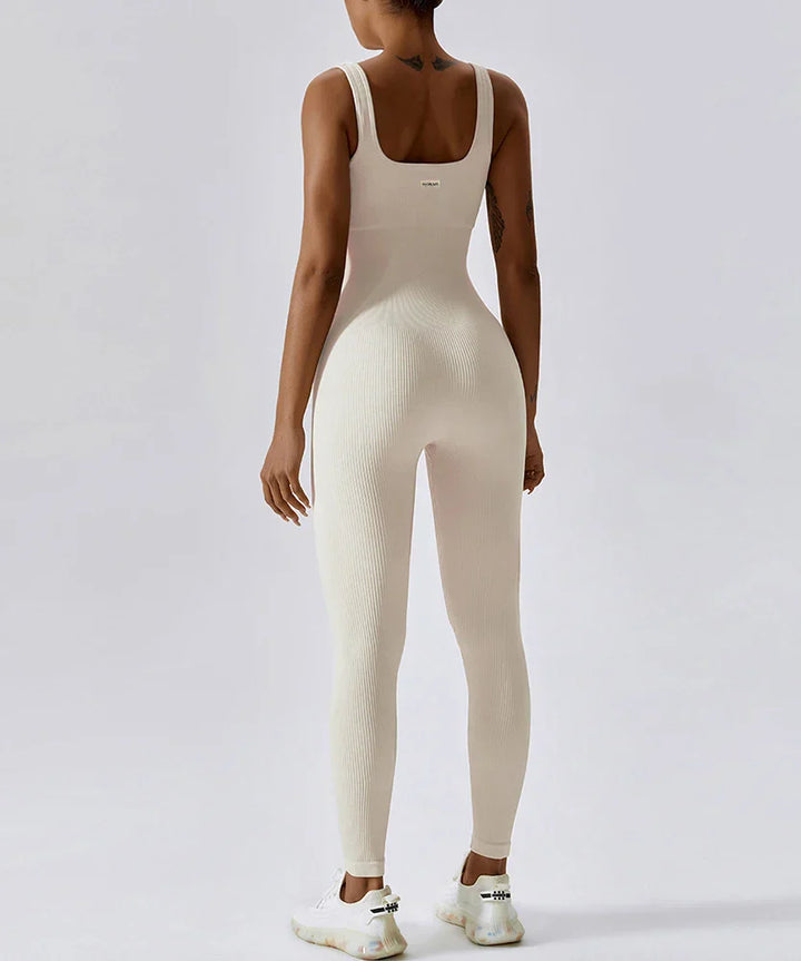 All-Season Women's Fitness Jumpsuit - Nova-Grey-S-The Livary