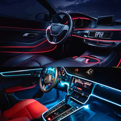 RGB Interior Lighting for Car - GlowLine-Light blue-The Livary