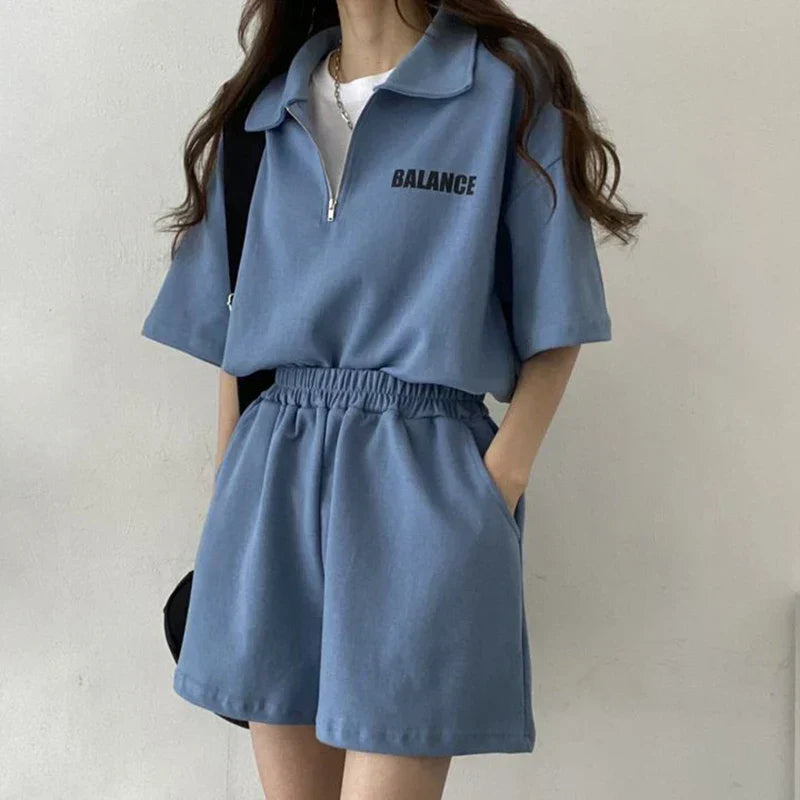 Summer two-piece for women - Yuna-Blue-S-The Livary
