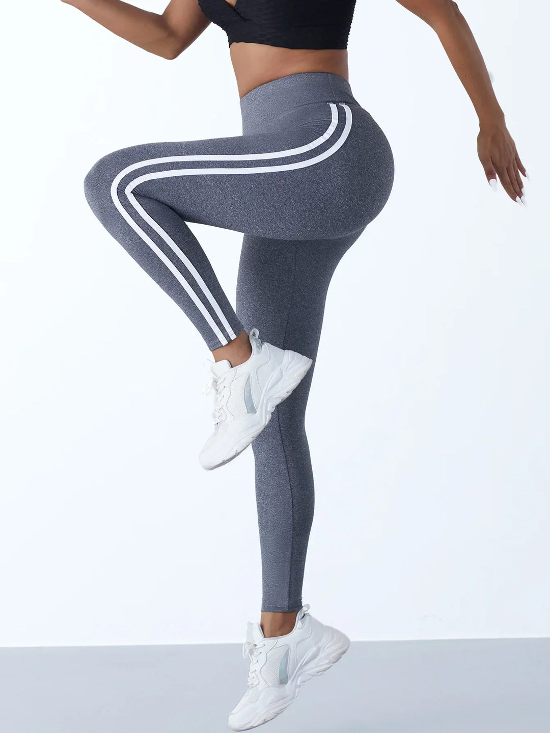 High Waist Yoga Legging - Mila-Grey-S-The Livary