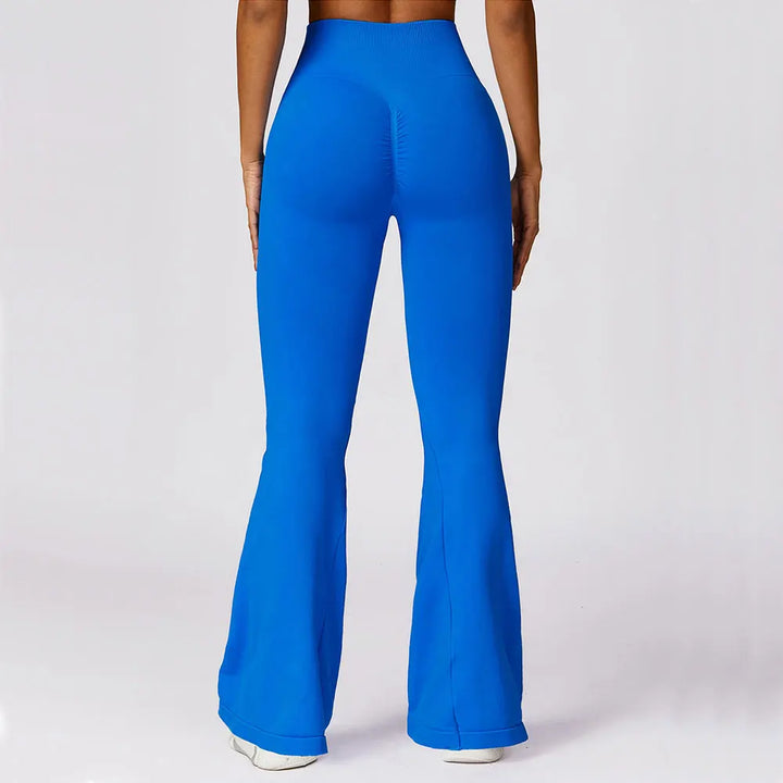 Seamless Flared Yoga Legging - Elara-Black-S-The Livary