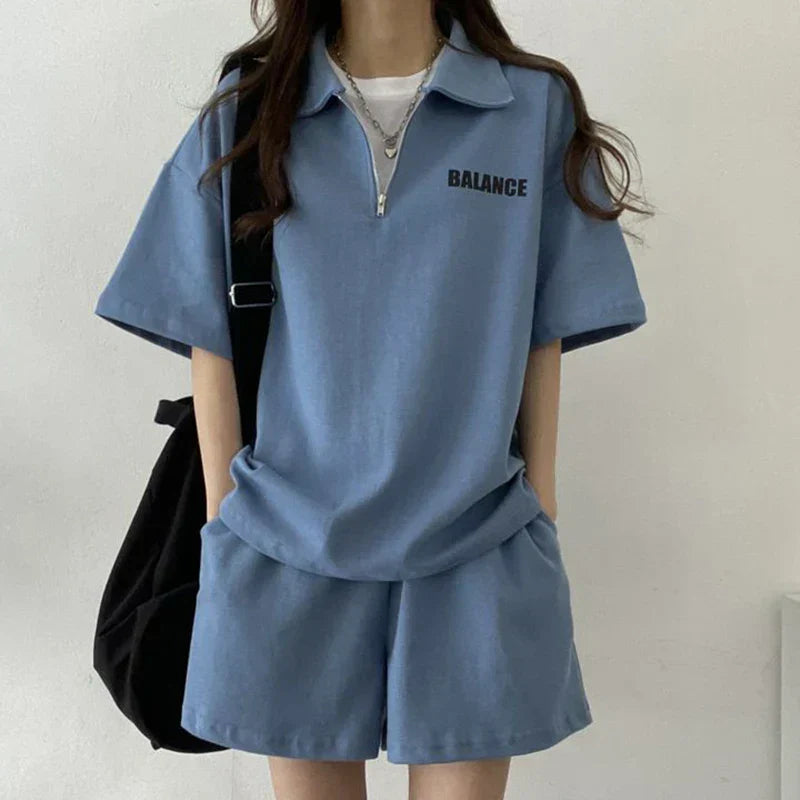 Summer two-piece for women - Yuna-Blue-S-The Livary