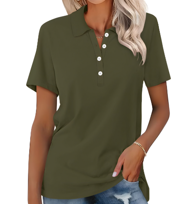 Sustainable Ladies Polo Shirt – Nova-Dark green-S-The Livary