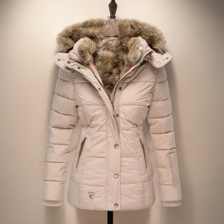 Comfortable Warm Women's Winter Coat - Elodie-Light pink-S-The Livary