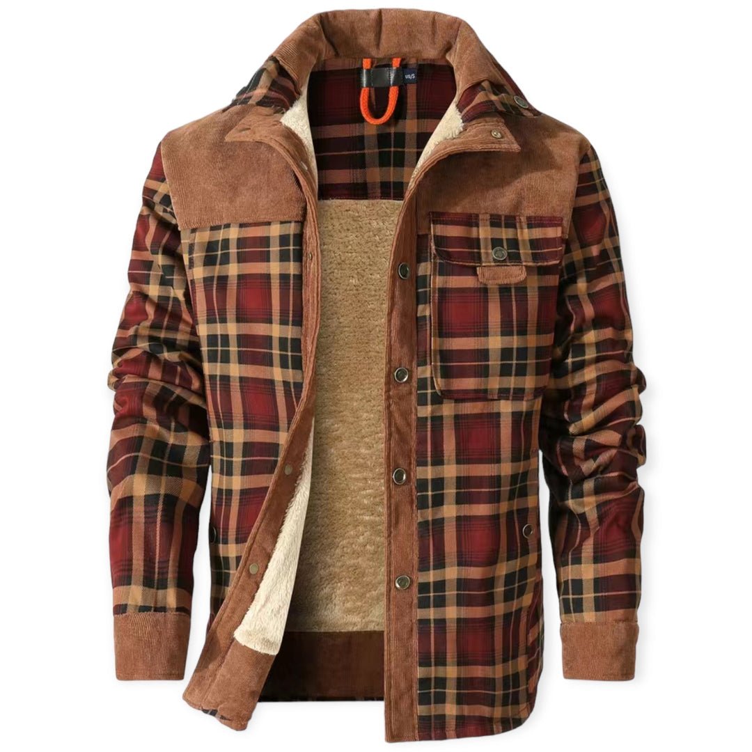 Stylish and Warm Vest for Men - FrostVogue-Dark orange-S-The Livary