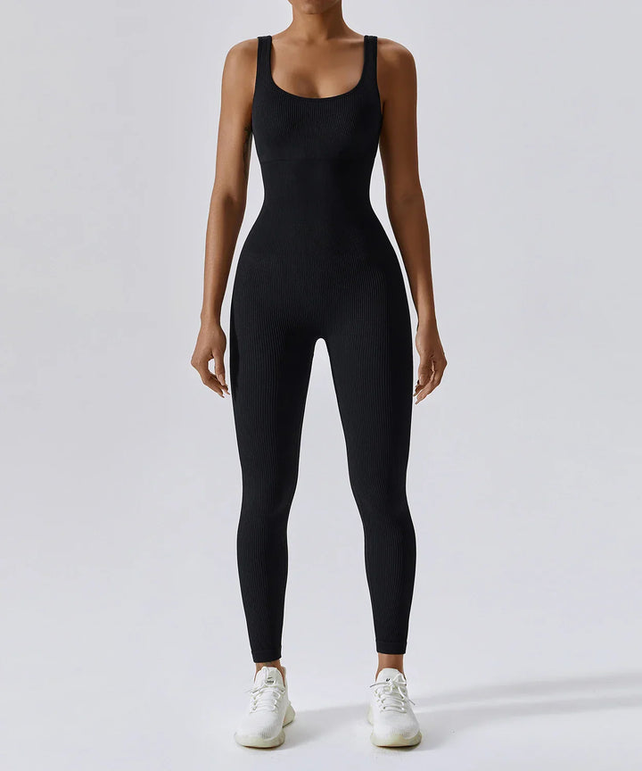 All-Season Women's Fitness Jumpsuit - Nova-Grey-S-The Livary