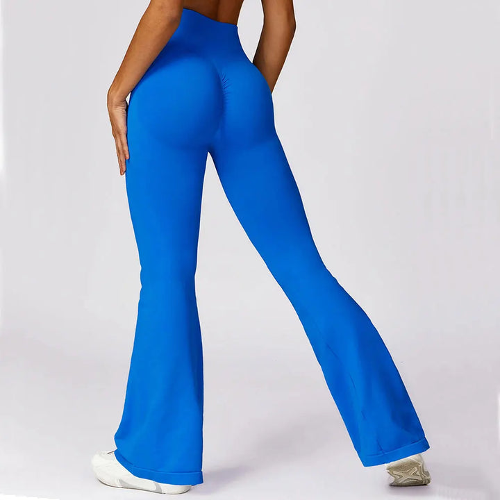Seamless Flared Yoga Legging - Elara-Black-S-The Livary