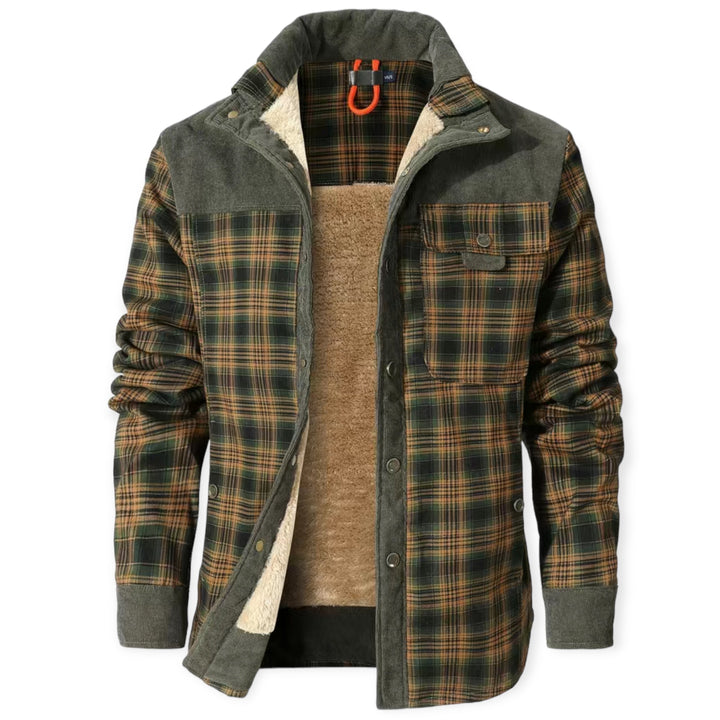 Stylish and Warm Vest for Men - FrostVogue-Olive-S-The Livary