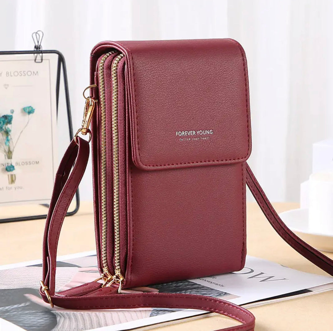 Luxury Ladies Handbag - Elara-Bordeaux Red-The Livary