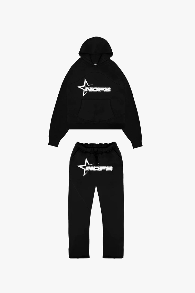 Unisex Tracksuit with Hoodie - Nova-Black-S-The Livary