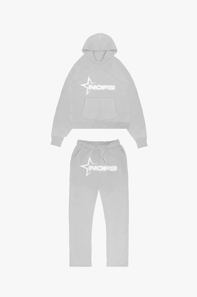 Unisex Tracksuit with Hoodie - Nova-Grey-S-The Livary