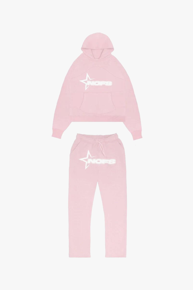 Unisex Tracksuit with Hoodie - Nova-Pink-S-The Livary