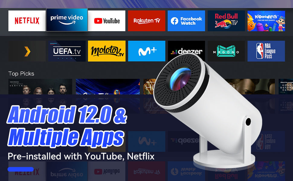 Portable Smart Projector - VisionCast 130X-The Livary