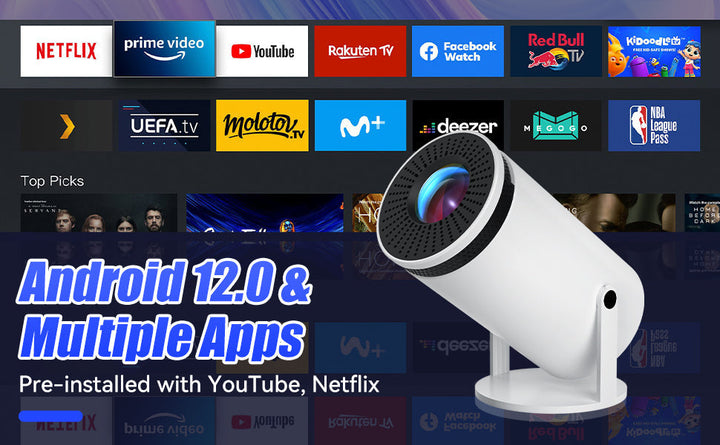 Portable Smart Projector - VisionCast 130X-The Livary