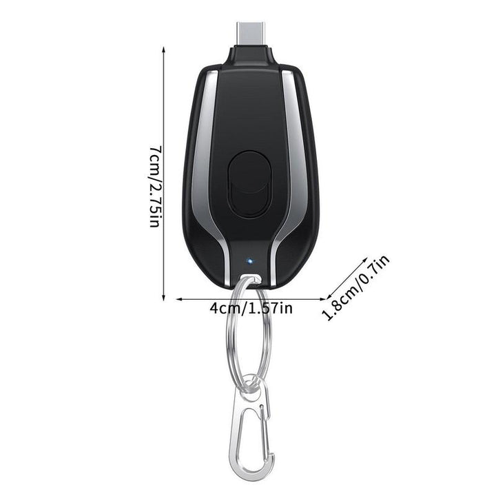 Always have a full battery at hand - PocketCharge™-iPhone-Black-The Livary