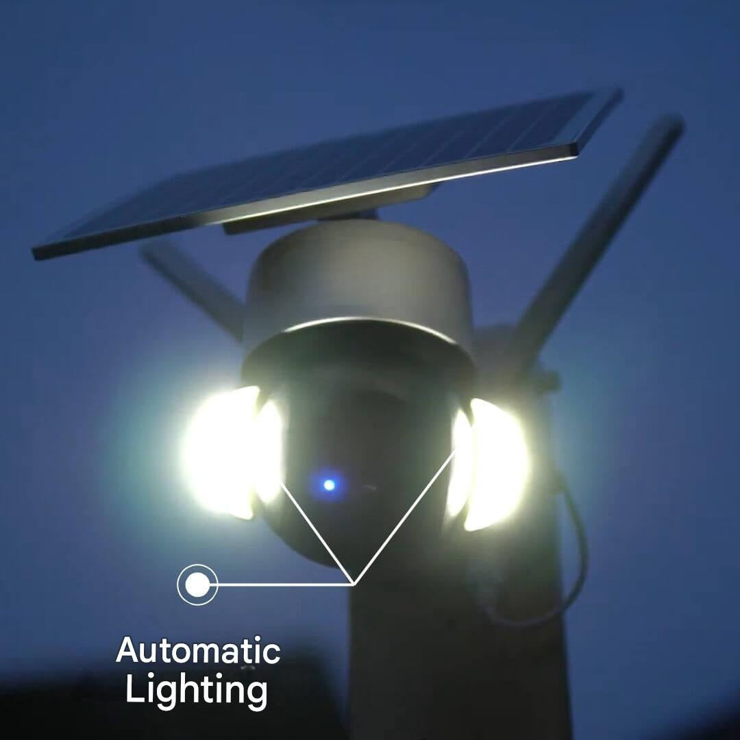 Wireless Solar Camera with Rotating Dome – SolarGuard 360-1-The Livary