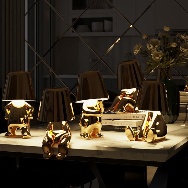 Lighting lamp for Thinkers - BrightMind-Gold-Mr. Wat-The Livary