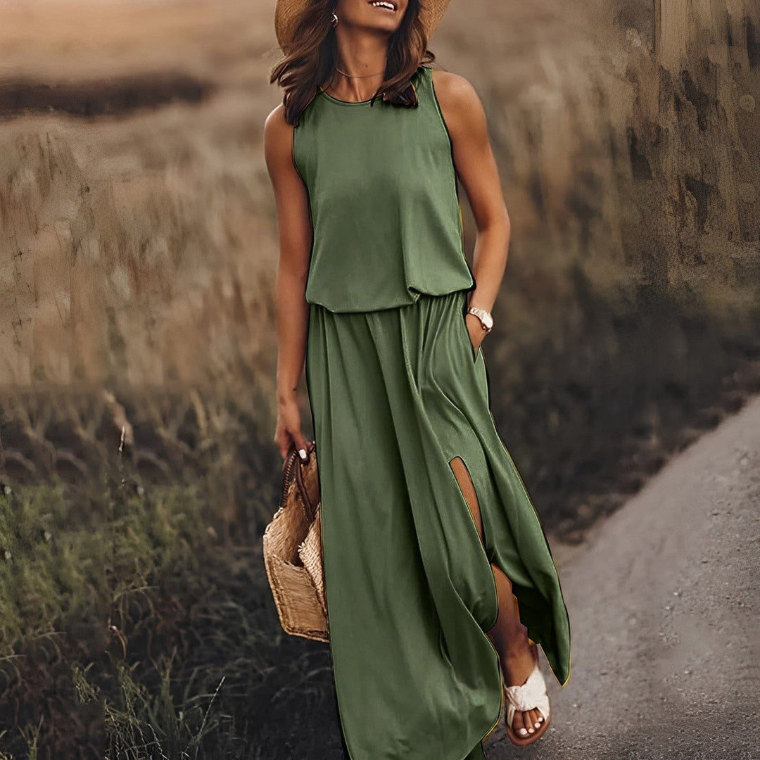 Colourful Stylish Summer Dress - Sophie Richter-Dark green-S-50% DISCOUNT!-The Livary