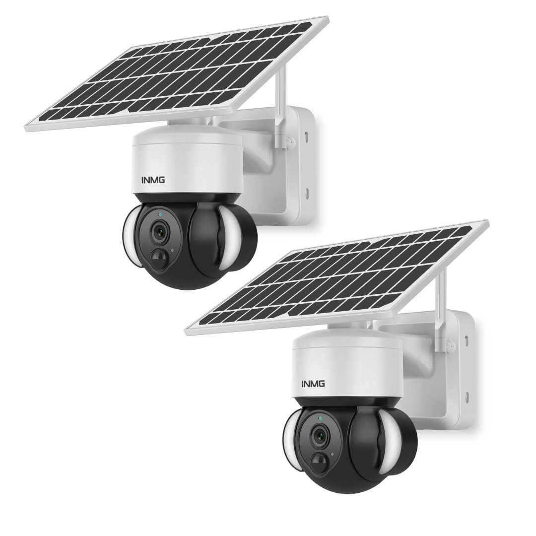 Wireless Solar Camera with Rotating Dome – SolarGuard 360-2 Pack-The Livary