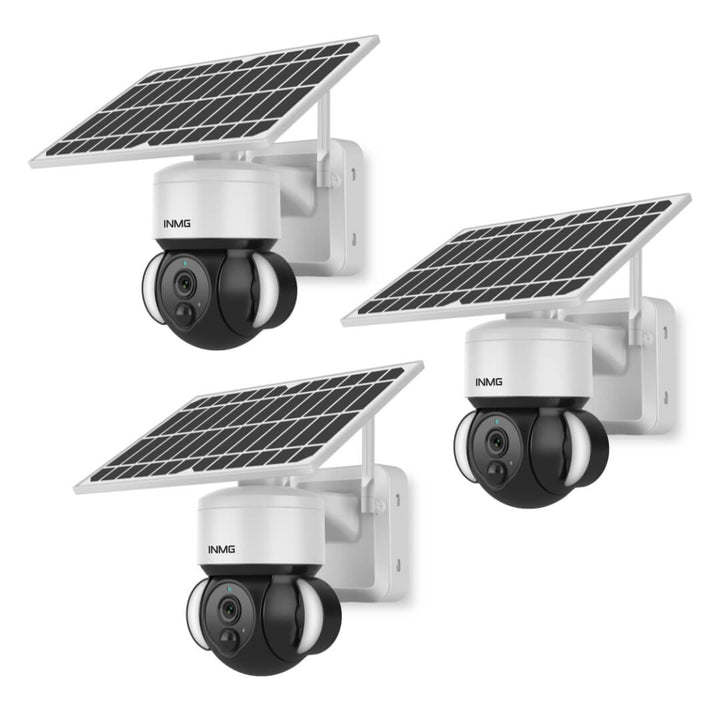 Wireless Solar Camera with Rotating Dome – SolarGuard 360-3 Pack-The Livary
