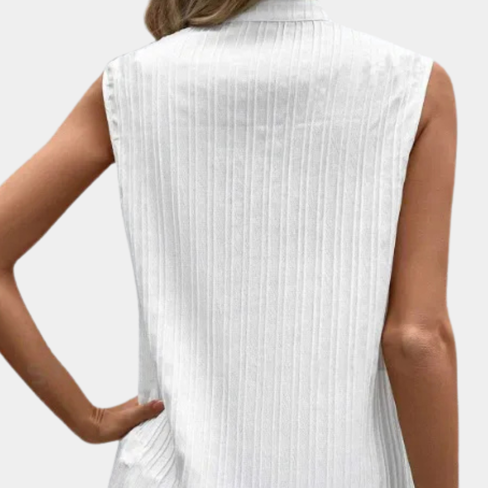 Stylish White Top for Women - Romy-XS-The Livary