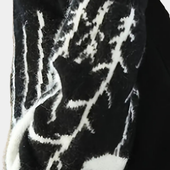 Warm V-neck Cardigan for Women - Elin-Black-The Livary