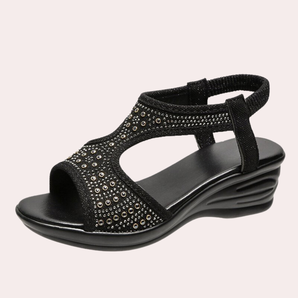 Open-Front Wedge Sandals for Women - Noa-Silver-2.5-The Livary