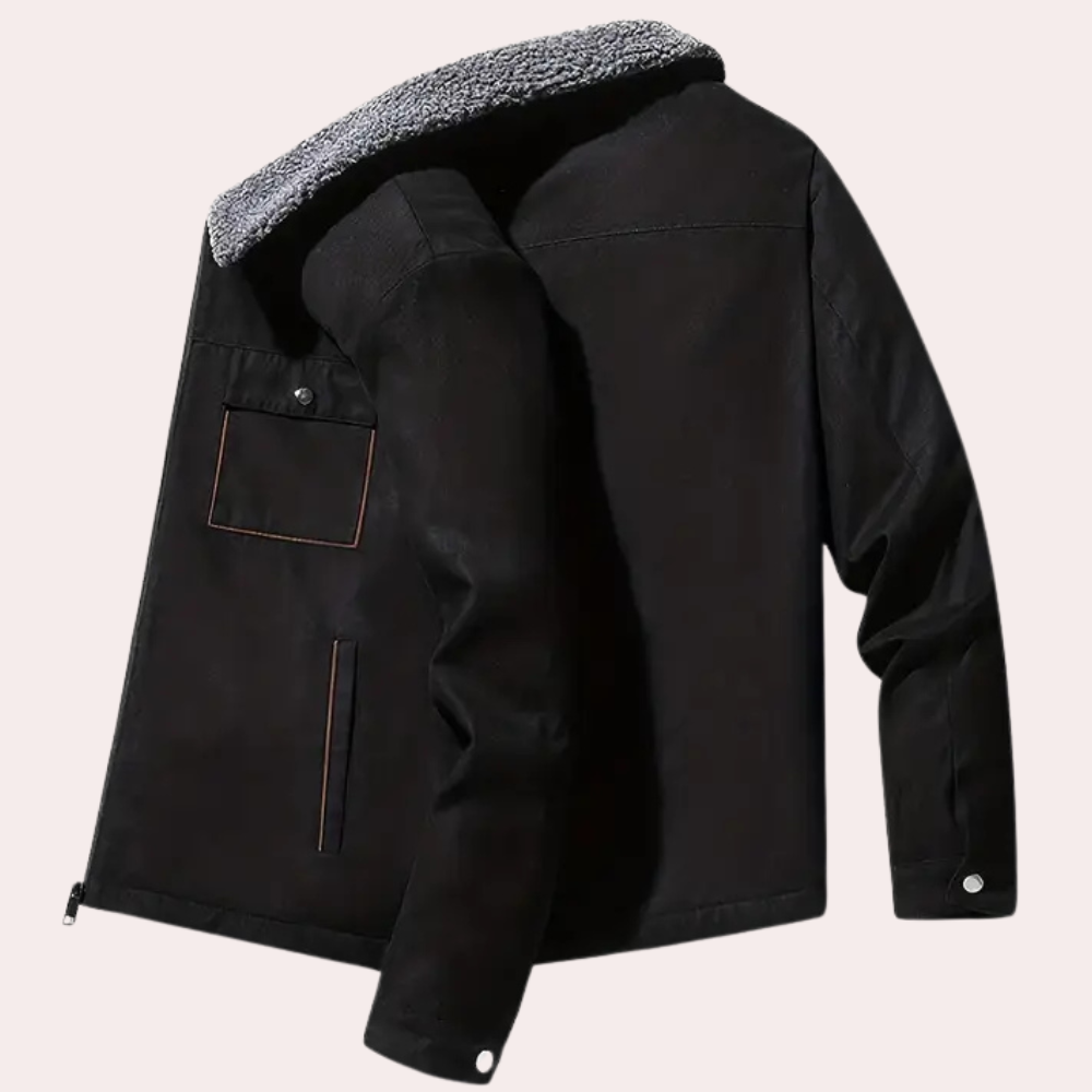 Kebell - Warm Lined Winter Jacket for Men-Grey-S-The Livary