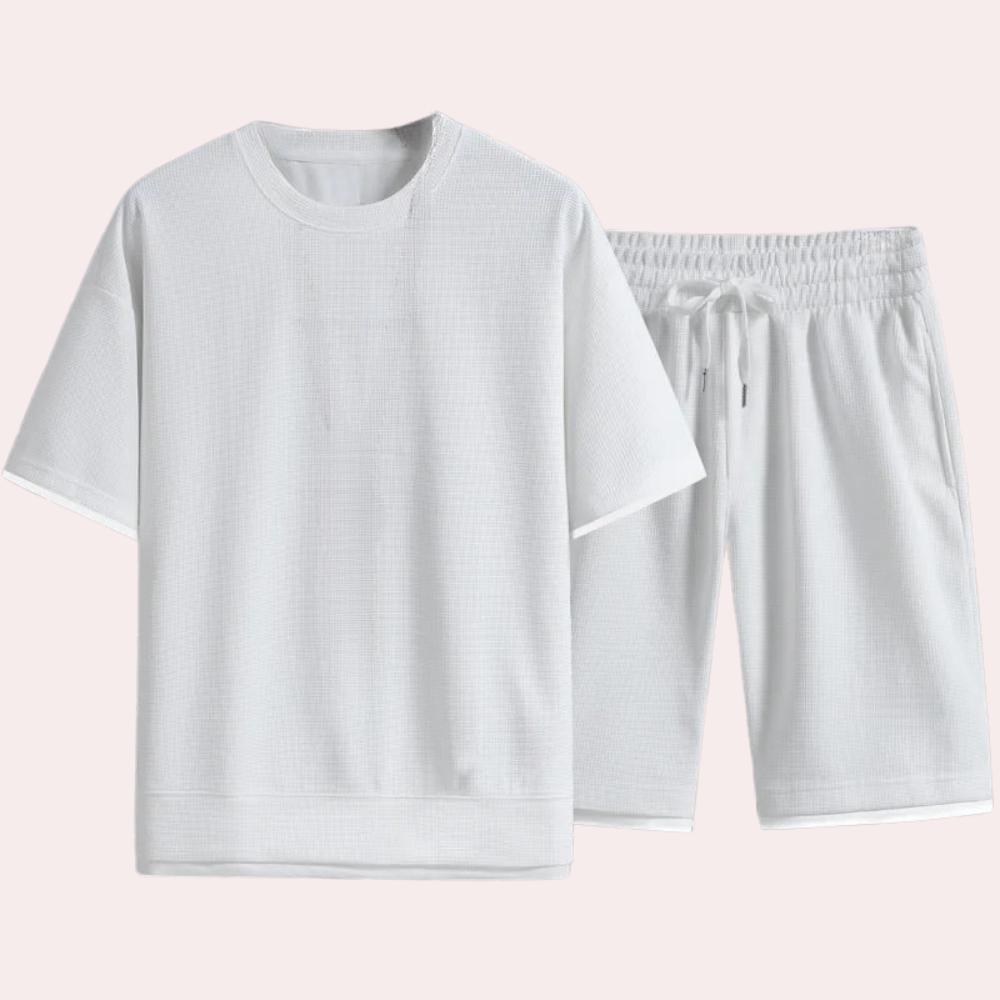 Casual Two-Piece Summer Set for Men - Jules-White-S-The Livary