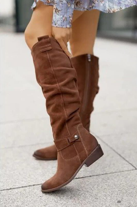 Trendy Ladies' Boots - Bella-Beige-2.5-The Livary