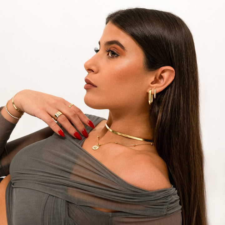 Stylish Flat Chain - Helena-Gold-The Livary