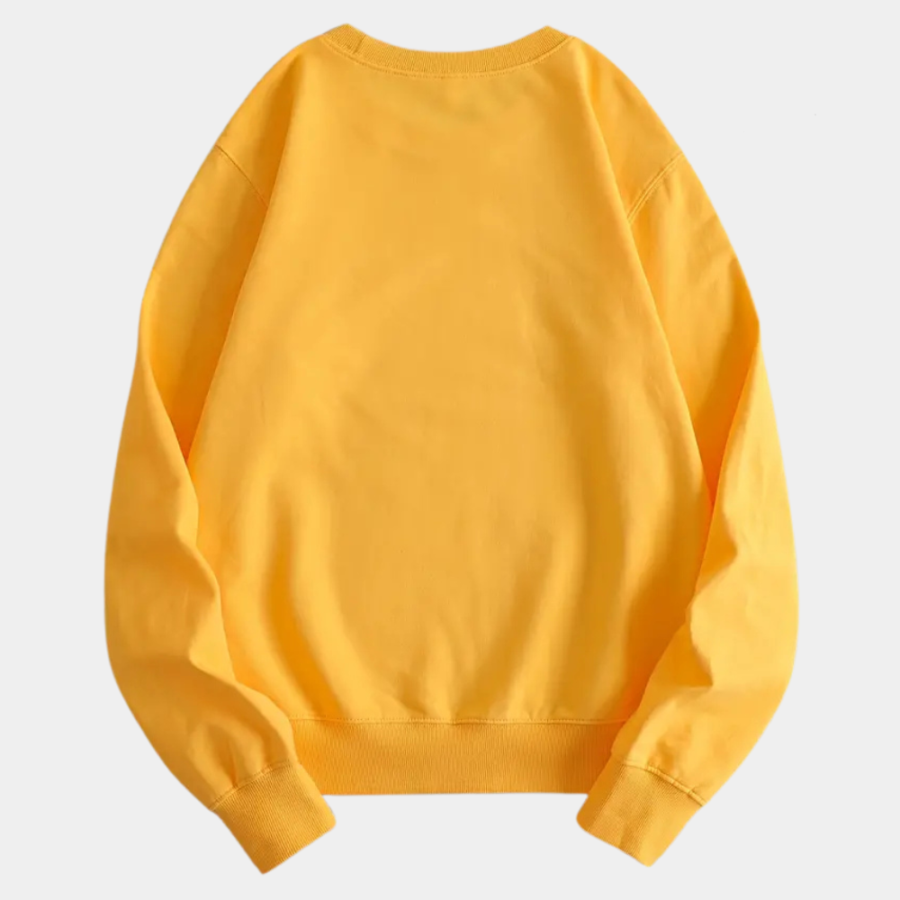 Yellow Women's Sweatshirt with Floral Print - Fleur-XS-The Livary