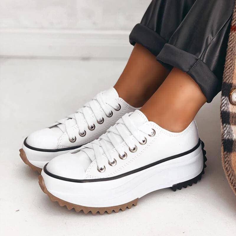 Stylish Platform Sneakers for Women - Arlette-Brown-2.5-The Livary