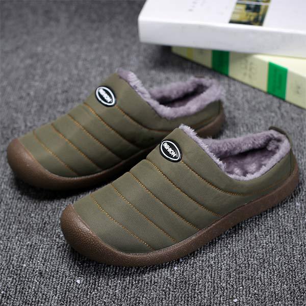 Warm Lined Men's Slippers - Lars