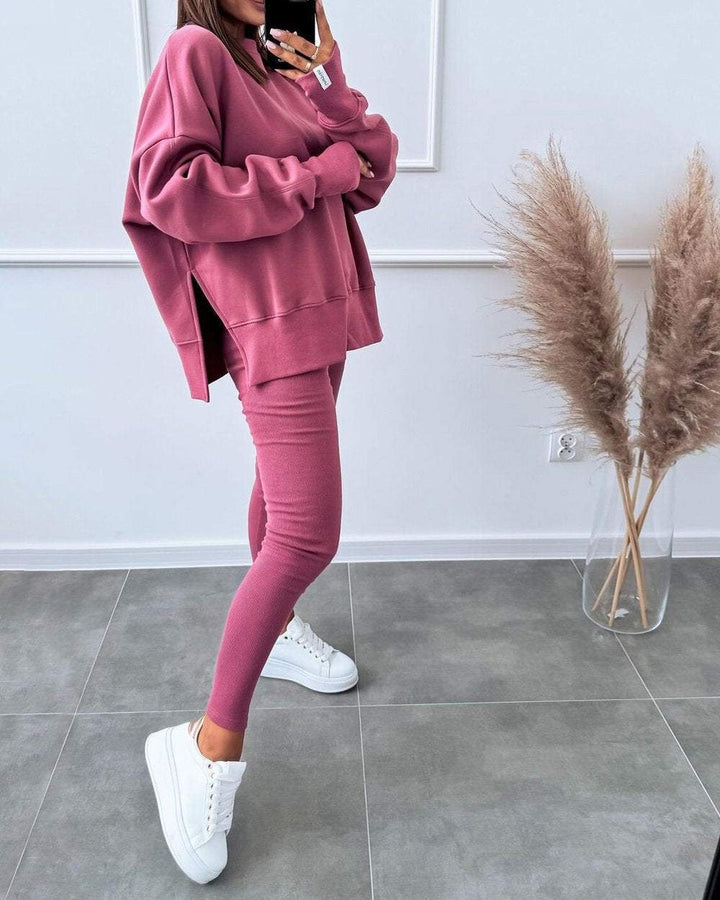 Comfortable Ladies Loungewear Set - Mila-Pink-S-The Livary