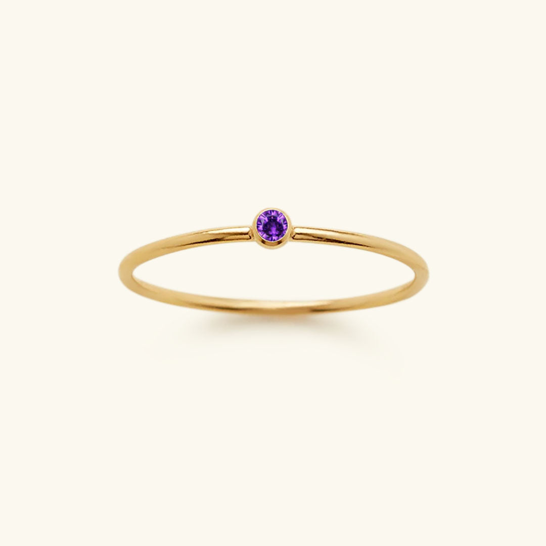 Birthstone Ring - Celestia-1.93 in-June - Amethyst-The Livary