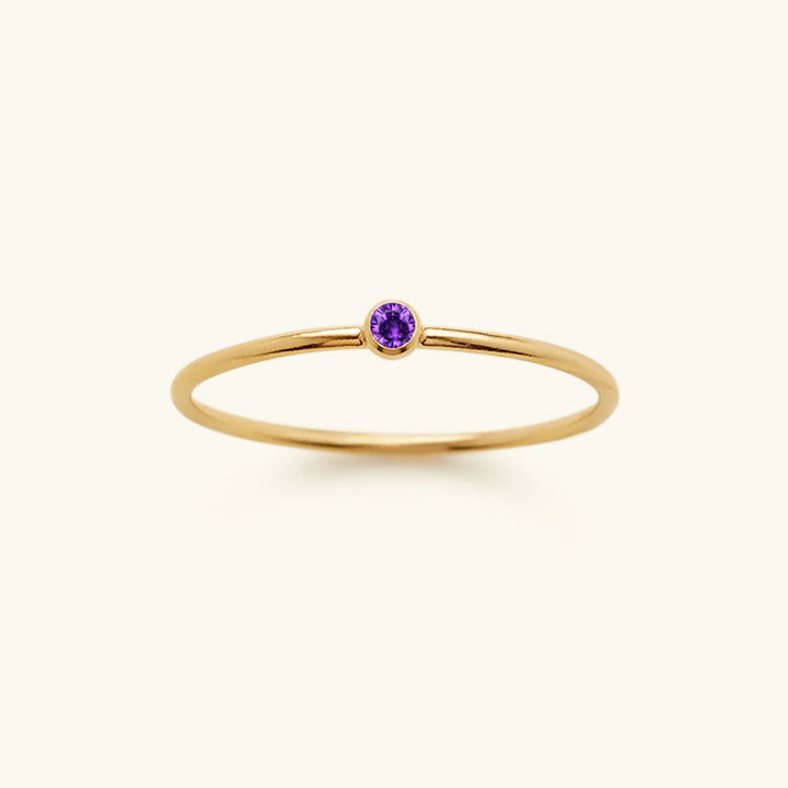 Birthstone Ring - Celestia-1.93 in-June - Amethyst-The Livary