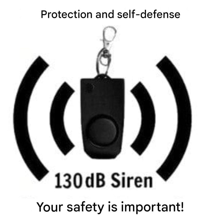 Emergency Alarm Keychain – SafePing-Black-The Livary