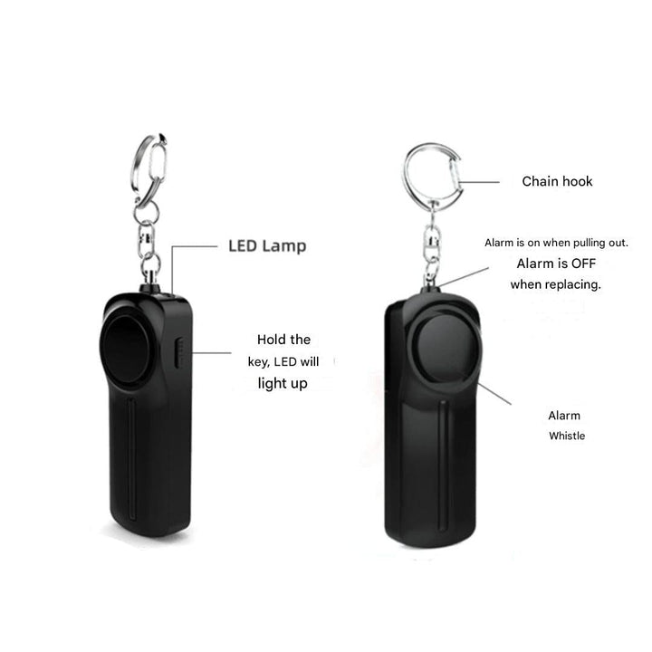 Emergency Alarm Keychain – SafePing-Black-The Livary