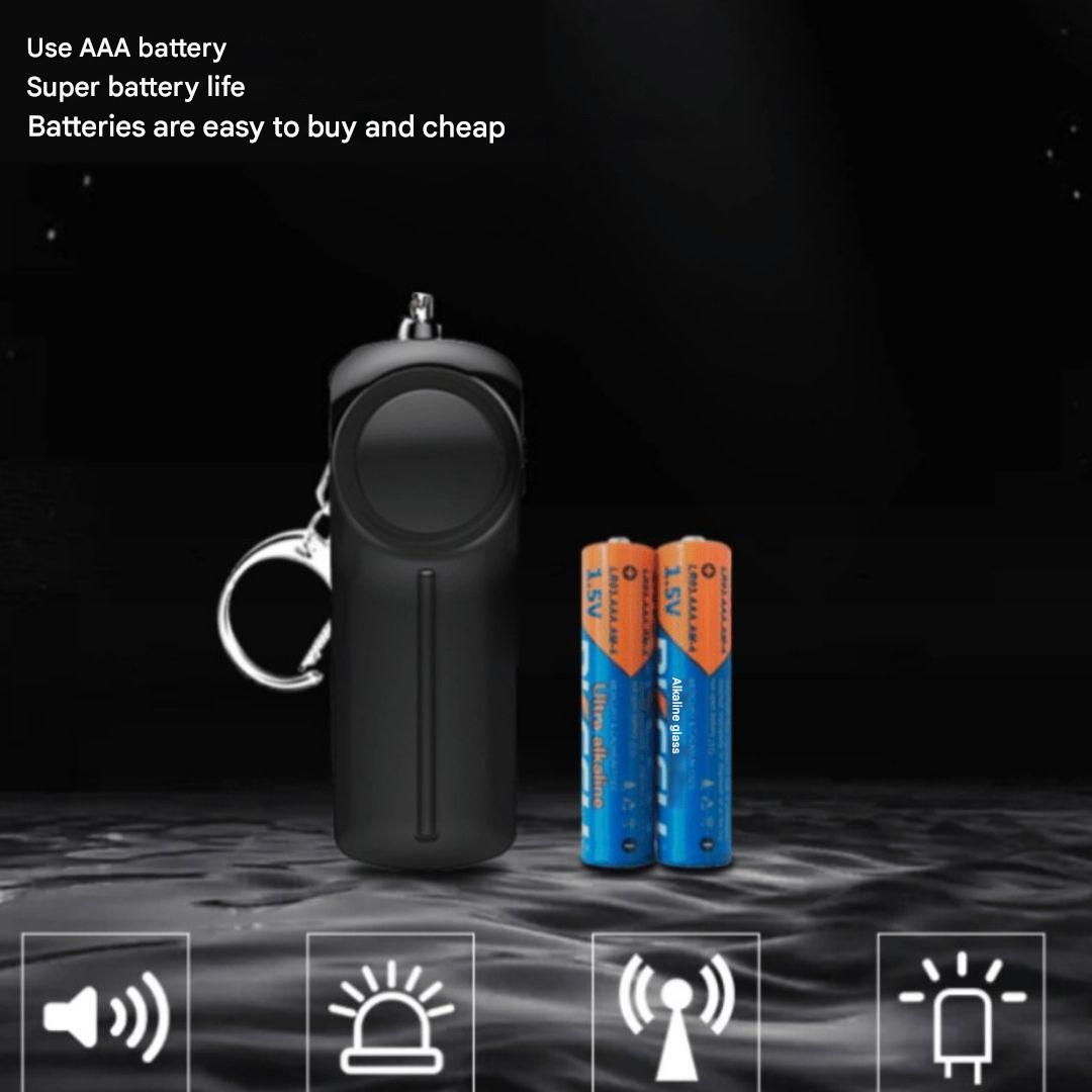 Emergency Alarm Keychain – SafePing-Black-The Livary