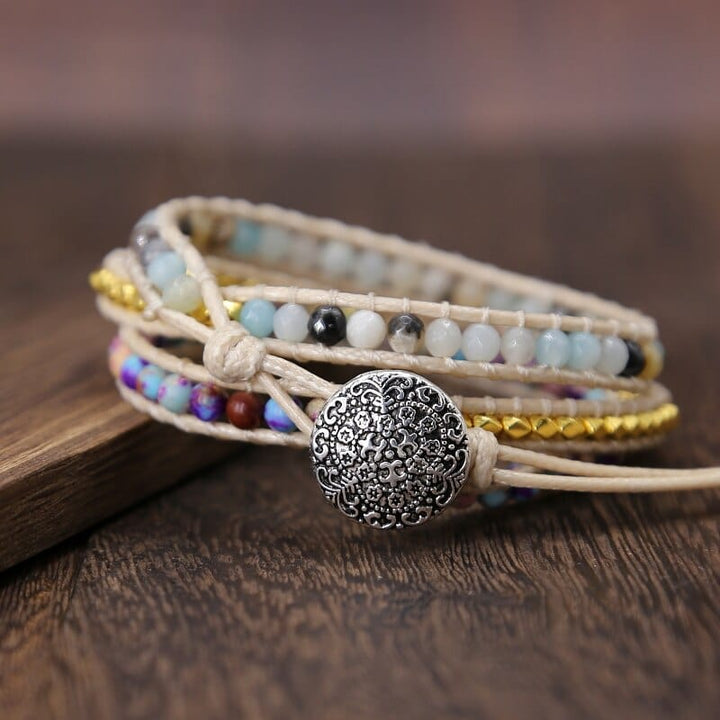 Essential Jasper Wrap Bracelet - Amarilis-The Livary