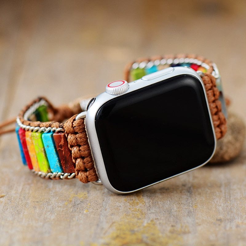 Chakra Apple Watch Strap - Elirion-Silver-The Livary