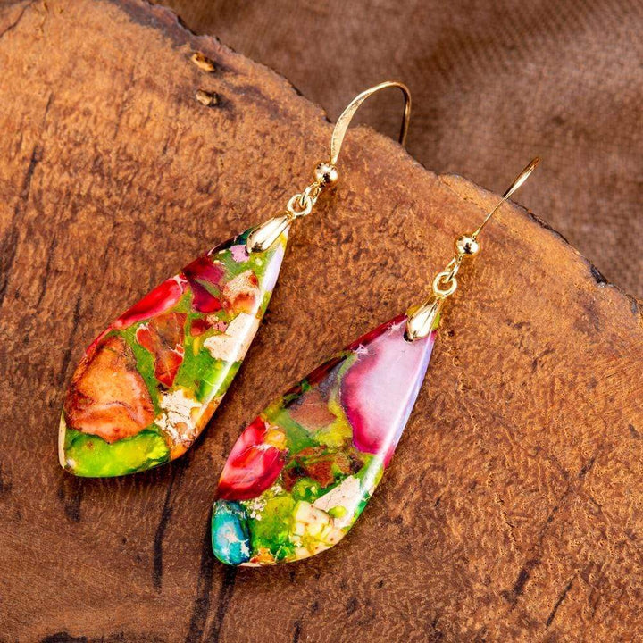 Regaliet Jasper Earrings - Serenelle-The Livary