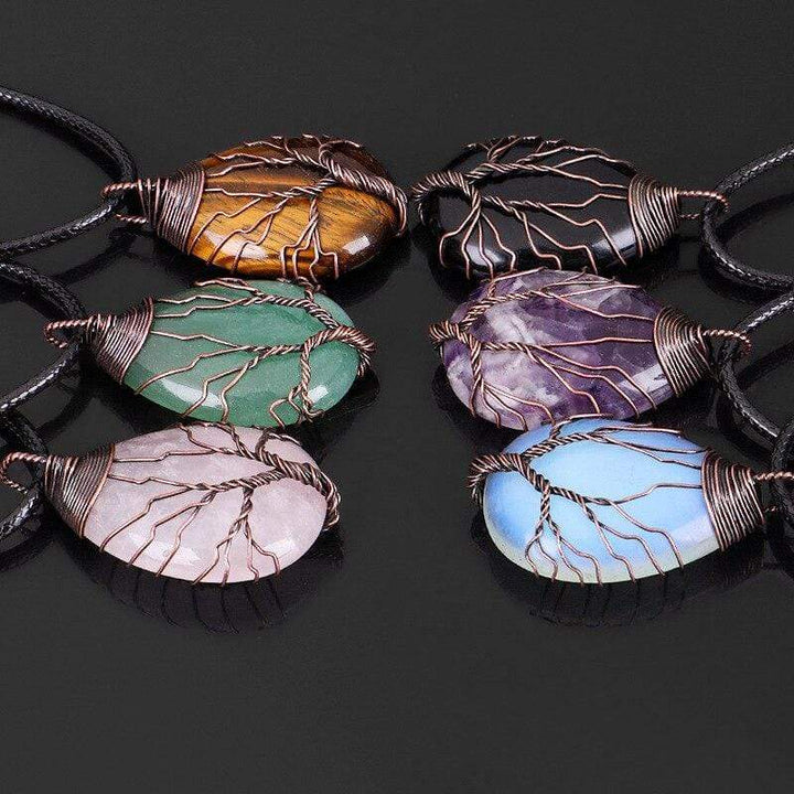 Black Obsidian Drop Necklace - Eryna-The Livary